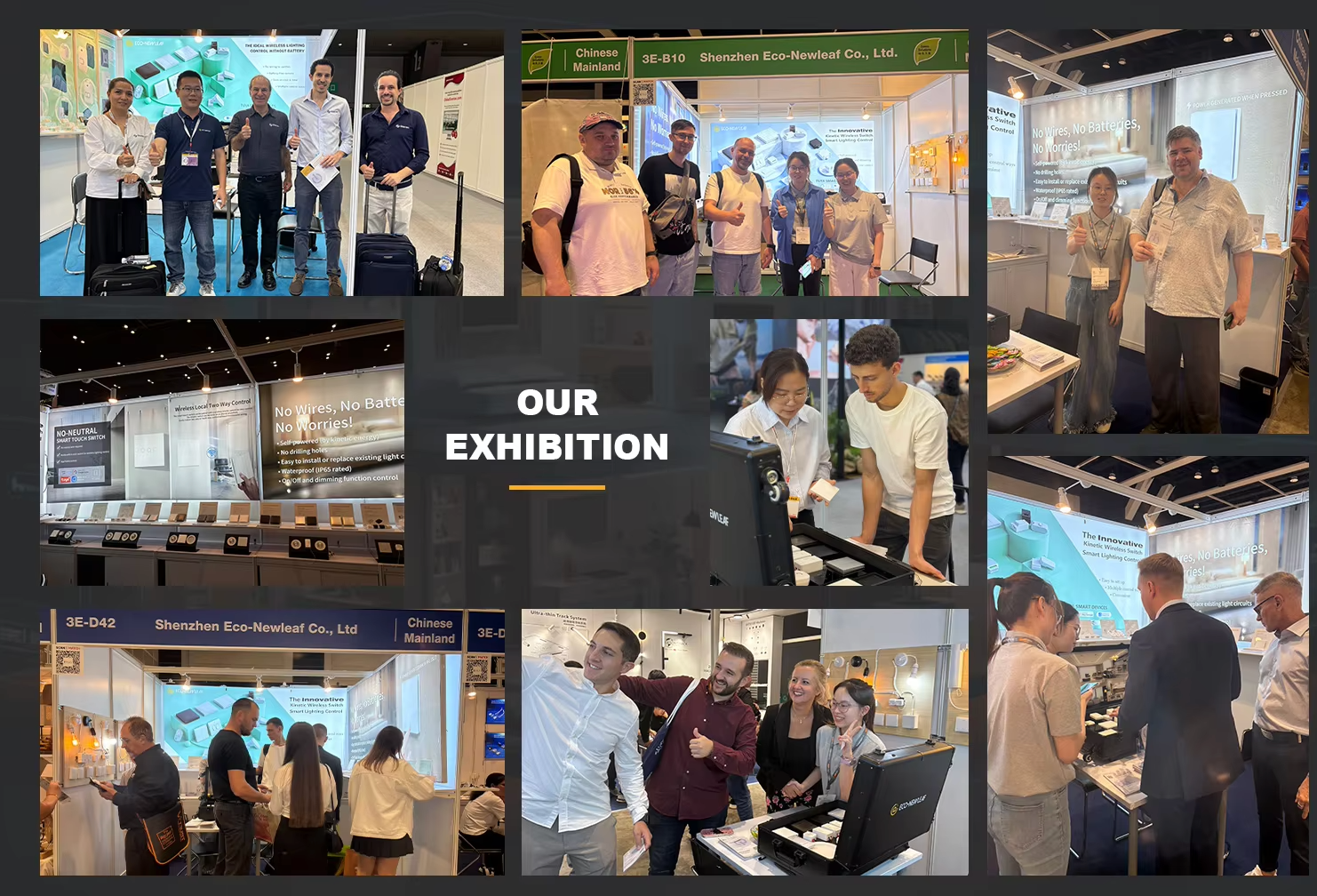 ECO-NEWLEAF team meeting visitors at an exhibition