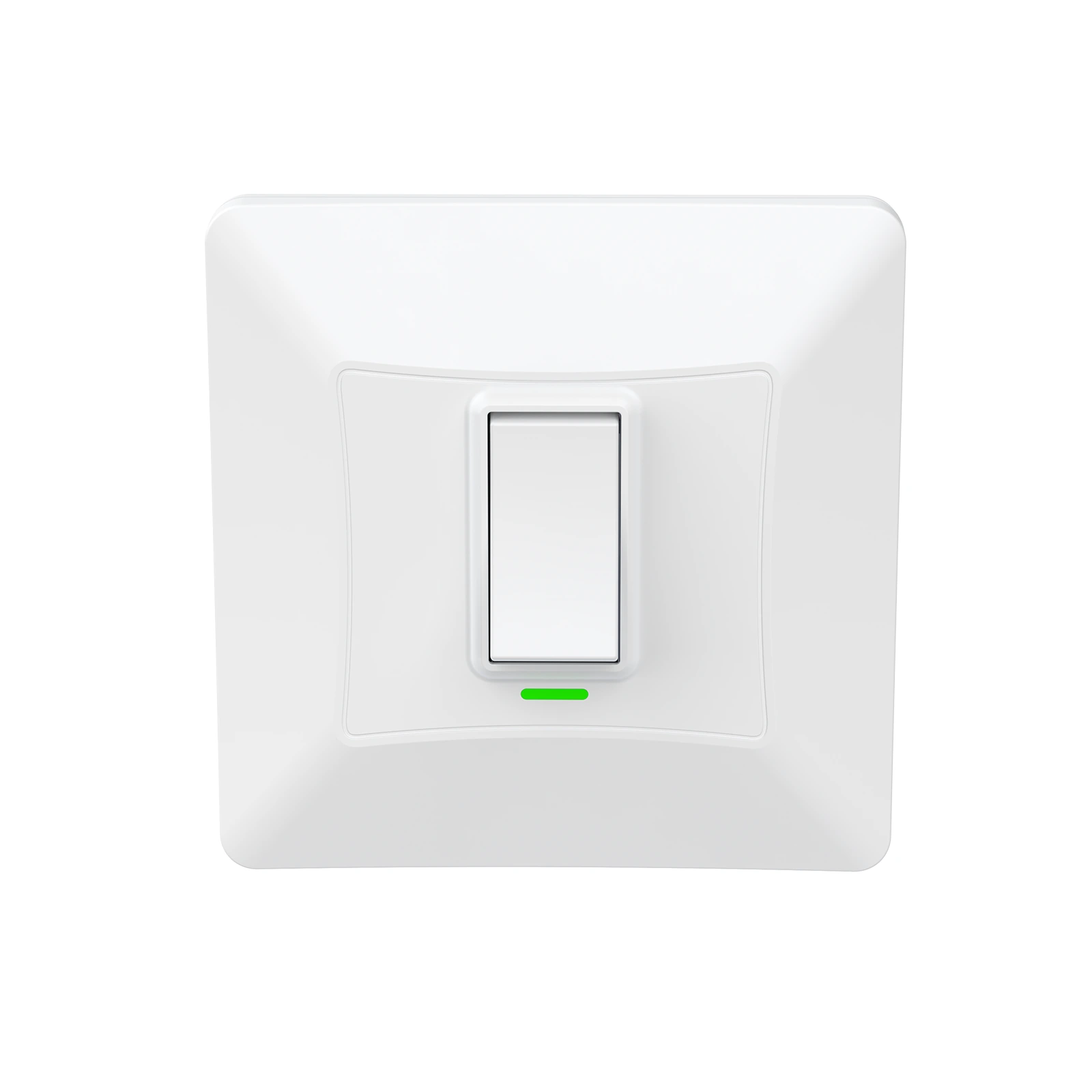 K301 white 1-gang kinetic switch — front view