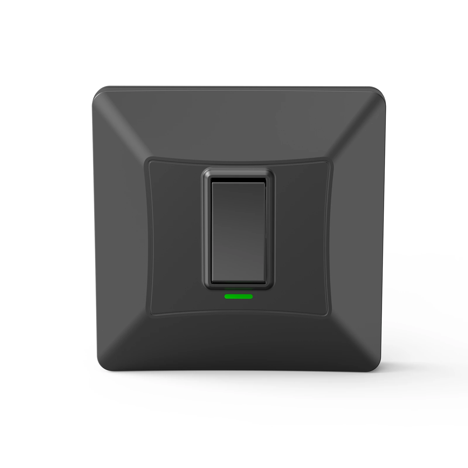 K311 black 1-gang kinetic switch — front view