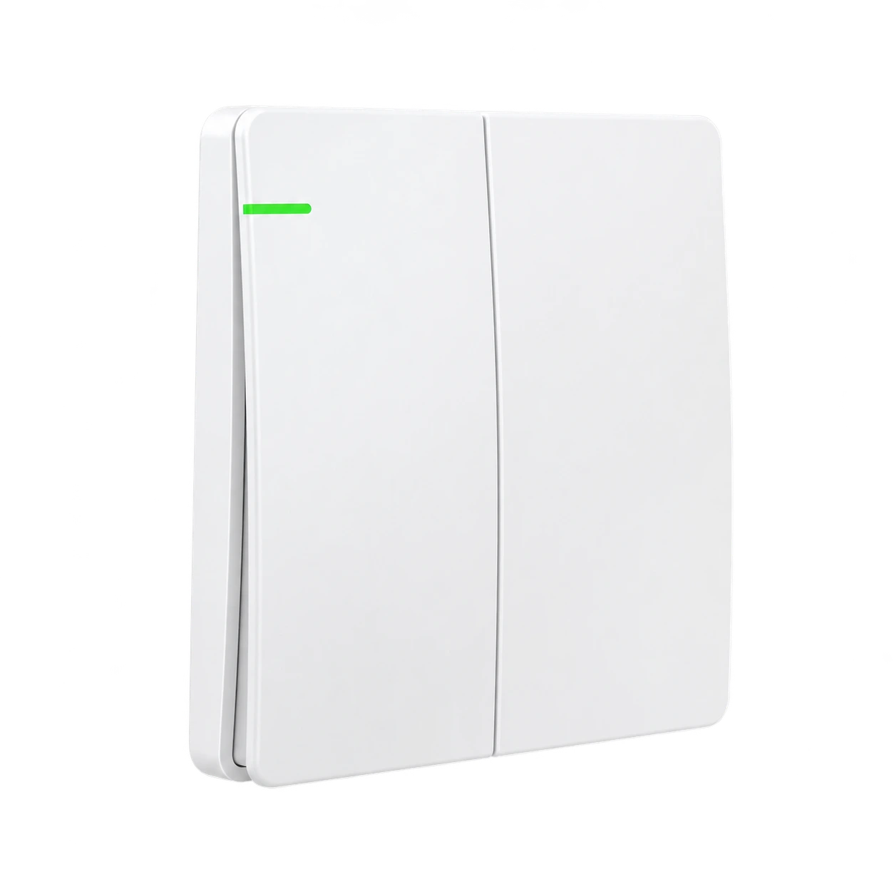 S202 white 2 gang wireless kinetic switch