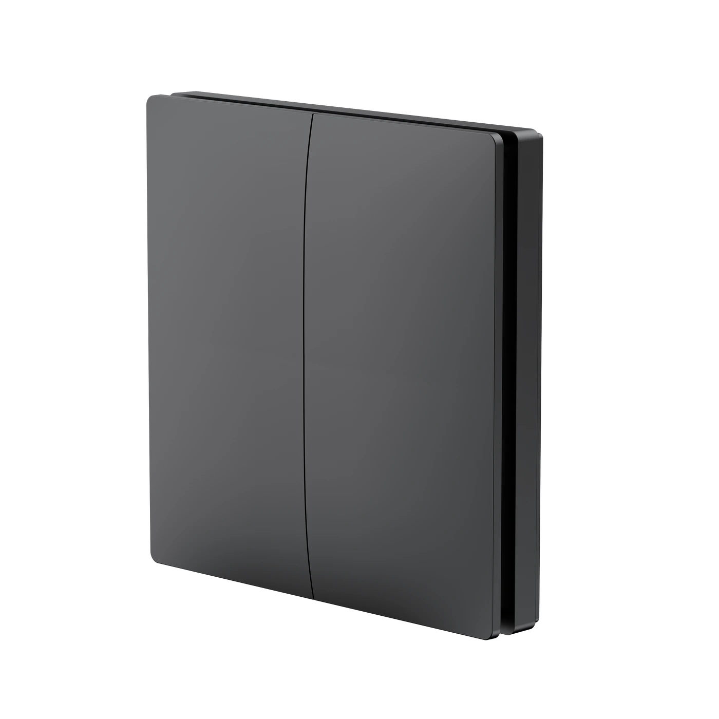 S312 black 2 gang wireless kinetic switch
