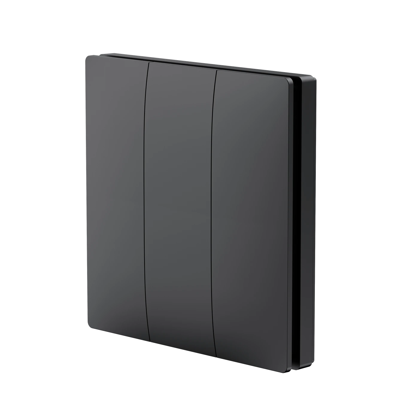 S313 black 3 gang wireless kinetic switch