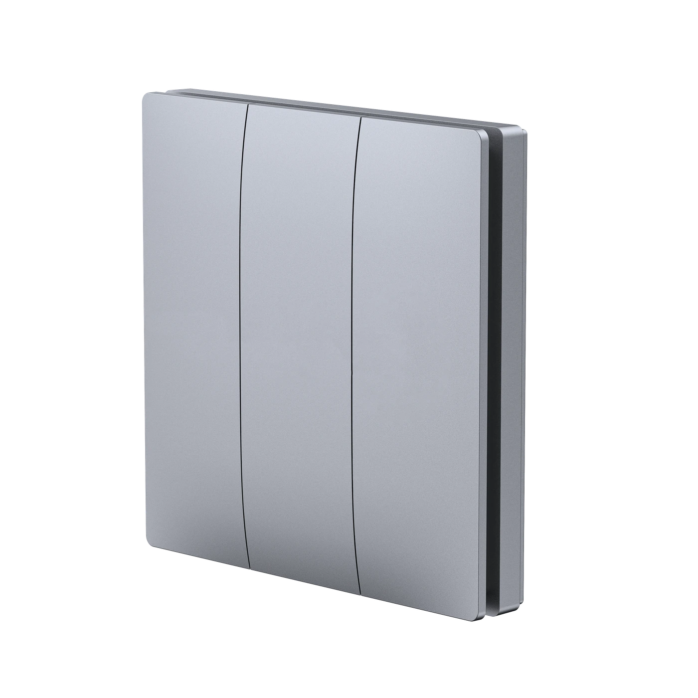 S323 silver 3 gang wireless kinetic switch
