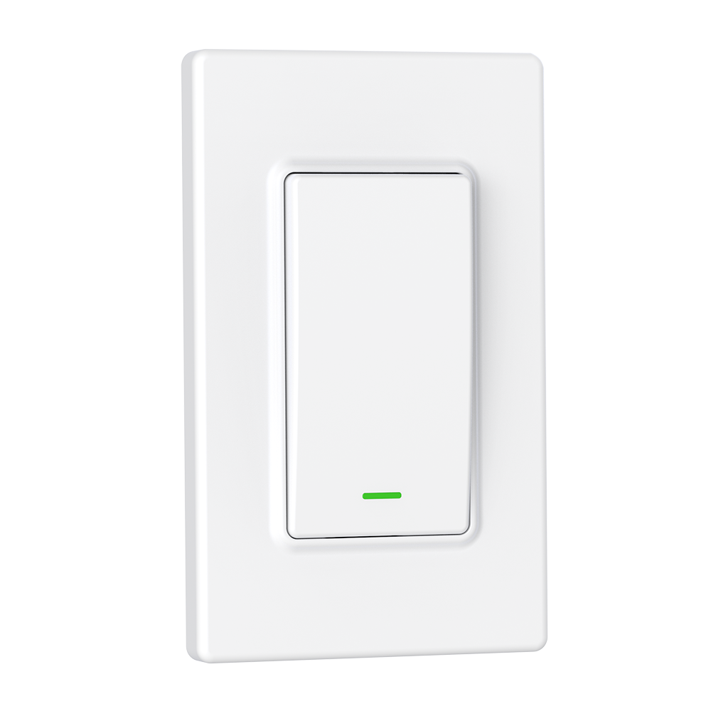 EUS1 white US-style one-button wireless kinetic switch